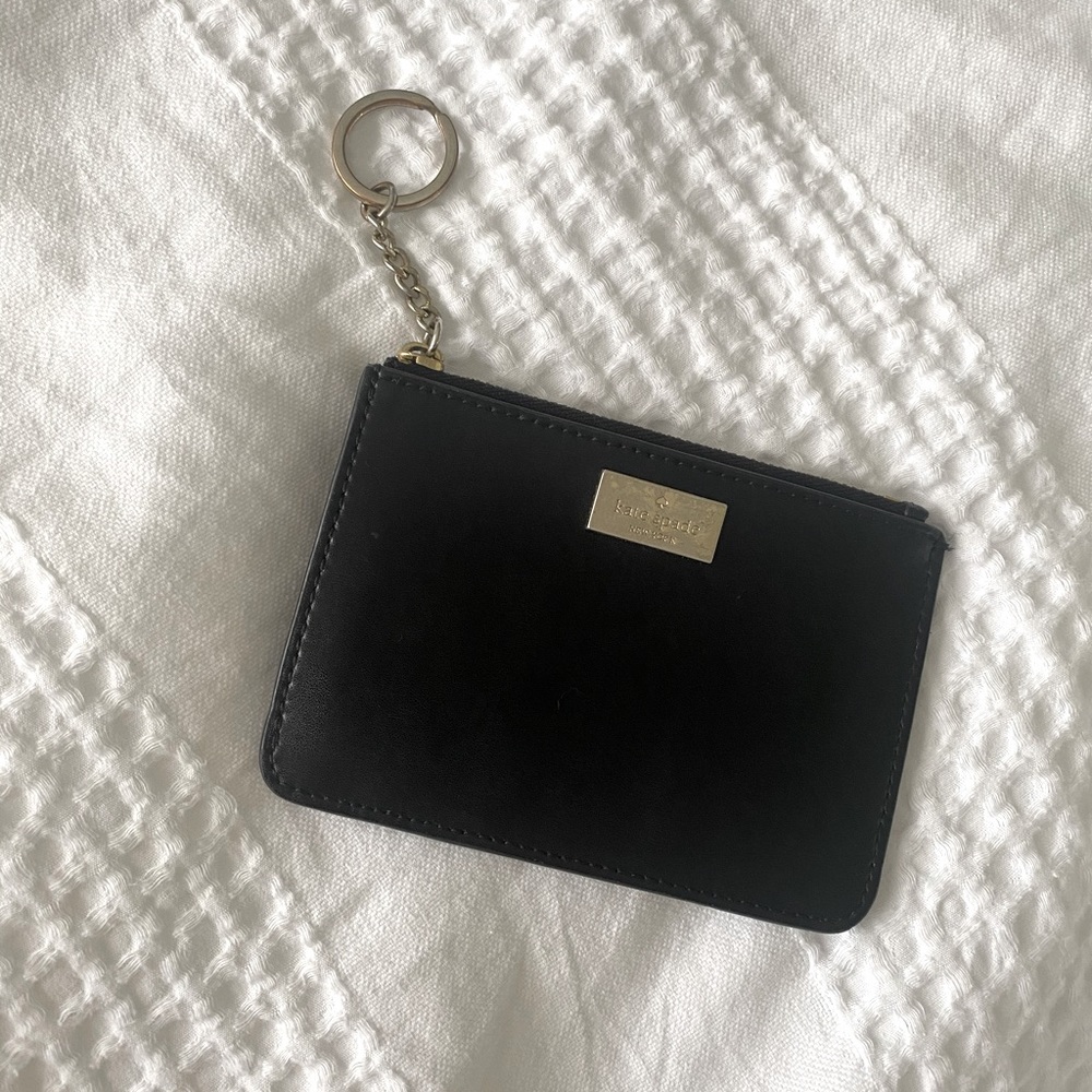 Black Kate Spade Wallet Keychain